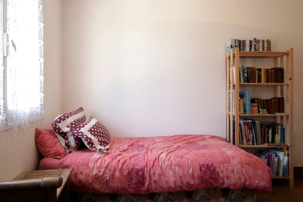 Bed 2 and bookcase