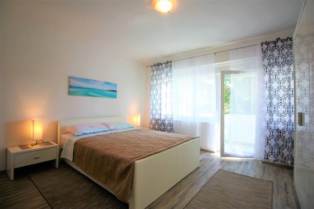 New bedroom with exit to terrace