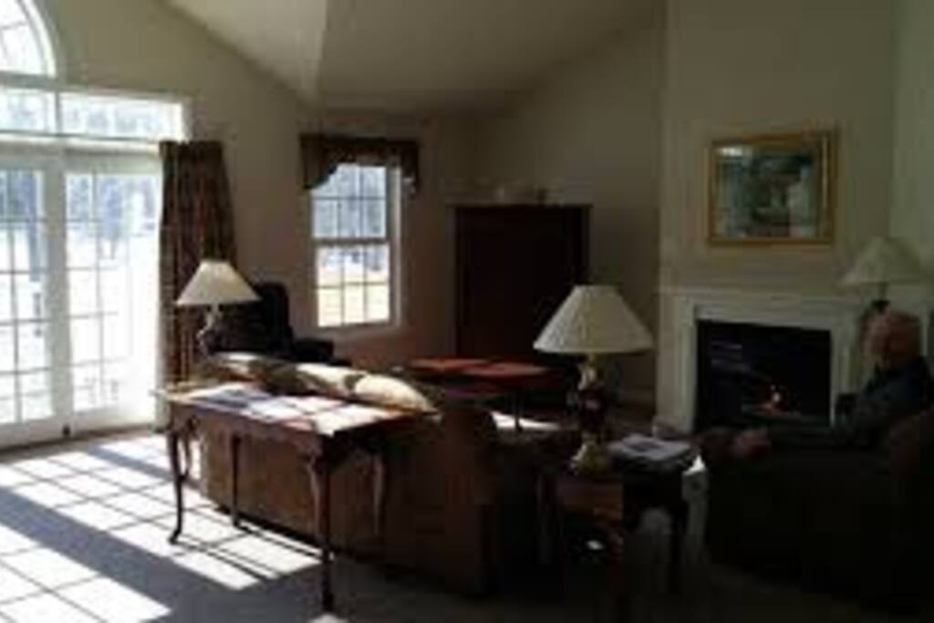 Main level, with bedrooms on lower level