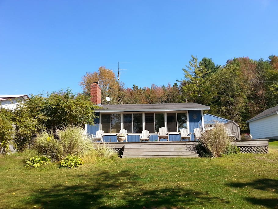 View of cottage from Lake