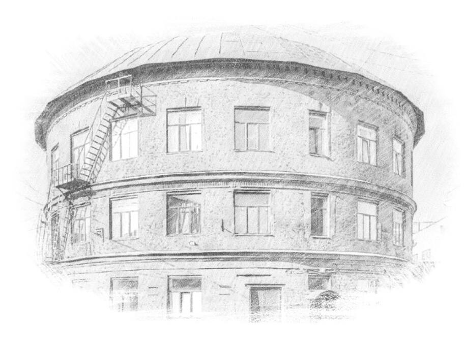 Газгольдер Французского газового завода 1902 г.