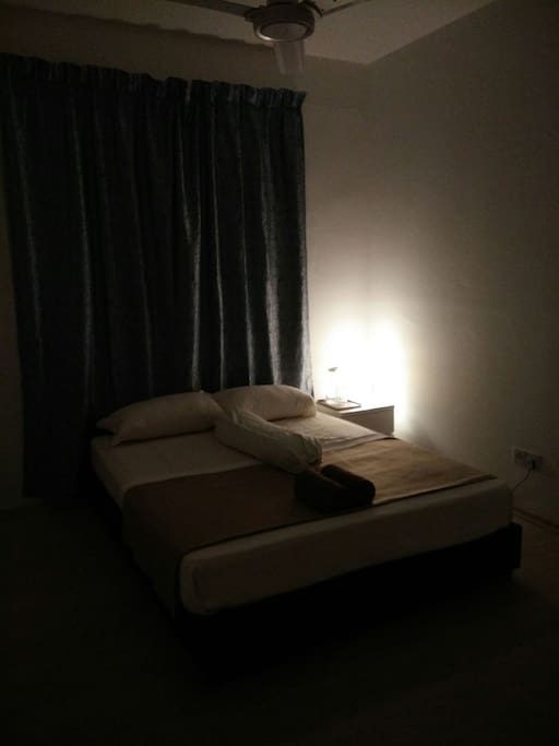 Soft lighting for a restful sleep.