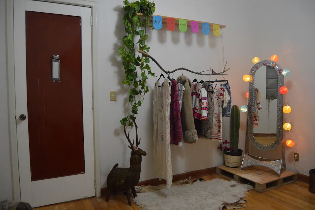 Feel free and safe to put your clothes in this organic hanger!