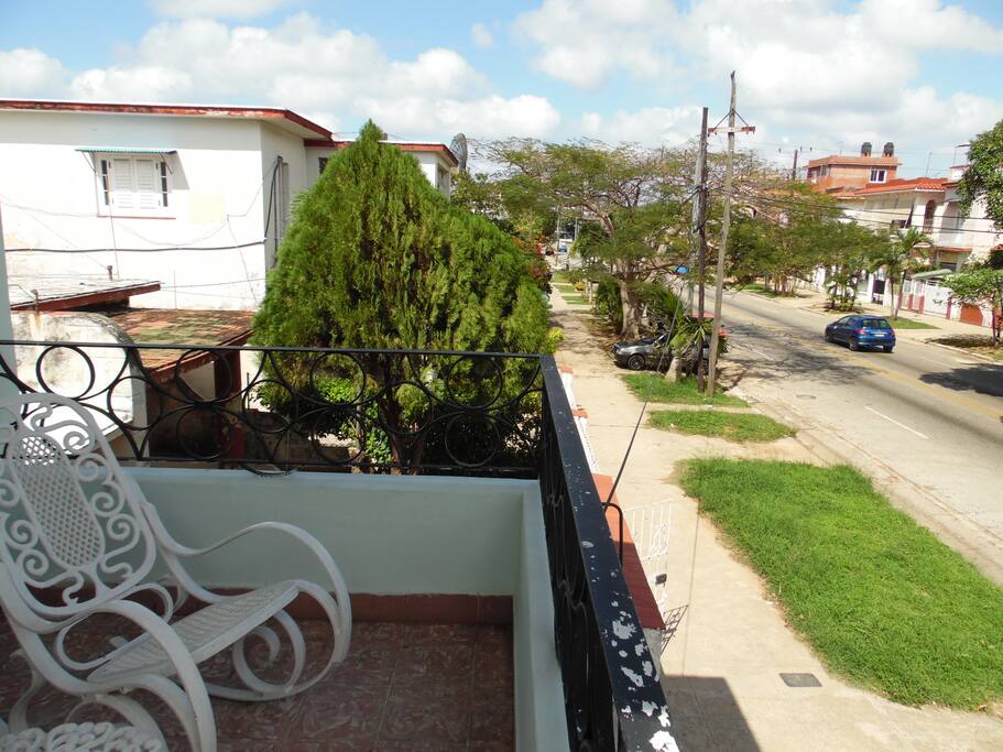Vista del balcón.