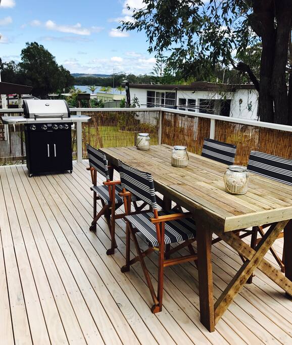 Enjoy a bbq over looking the water
