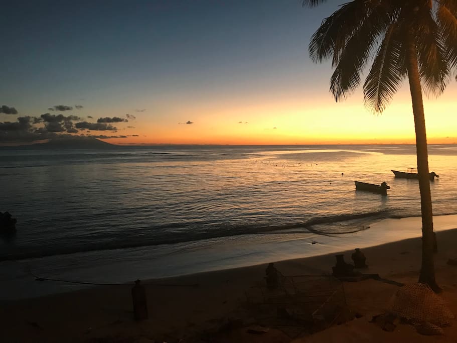 The balcony view--beautiful sunsets daily!