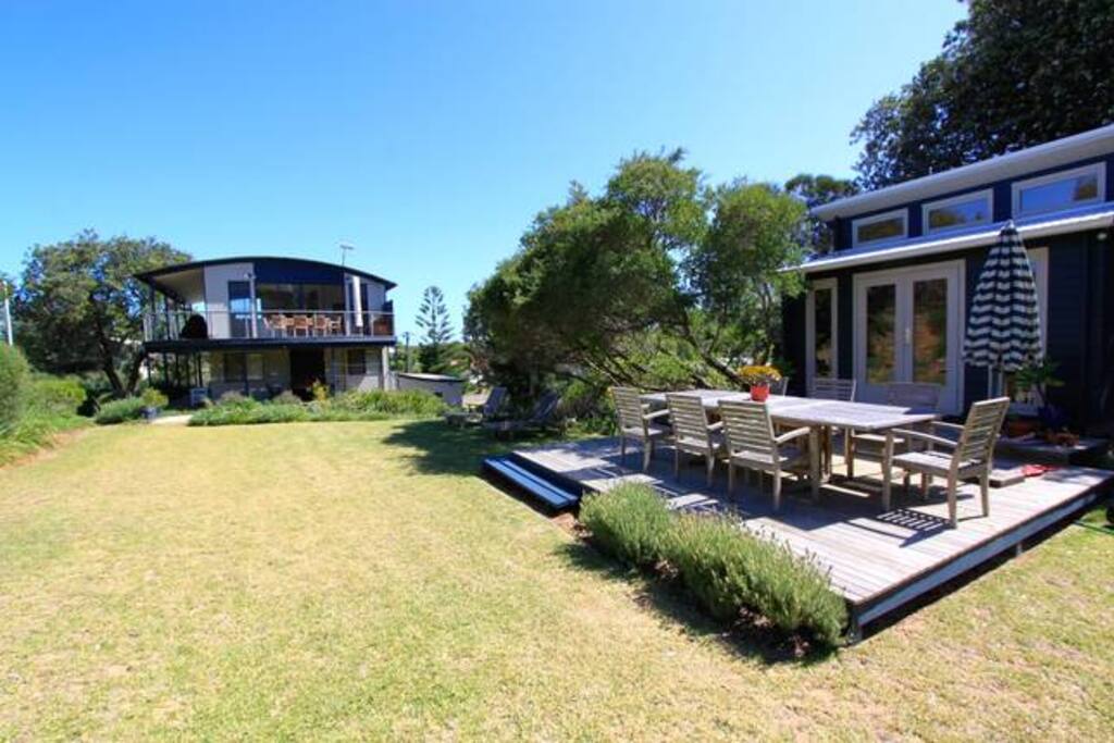 North facing backyard