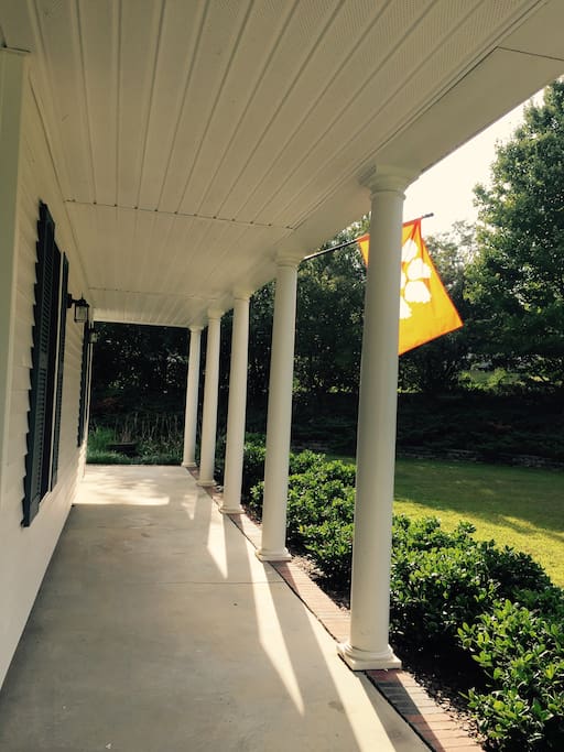 Open, breezy porches.