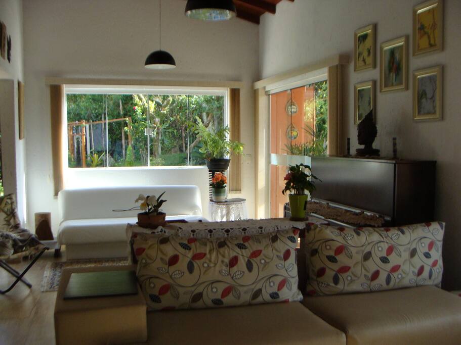 Sala 2 c/sofá cama e 2 sofás grandes