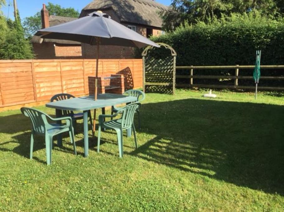 BBQ area and seating for that warm summer evening.