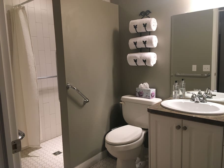 Bathroom with shower only