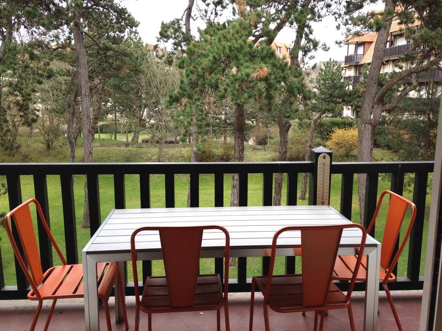 Terrasse donnant sur jardin