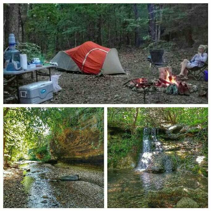 Private Primitive Camping Campsites for Rent in Eureka Springs
