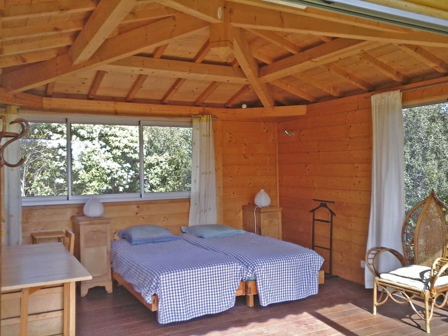 La chambre du chalet.