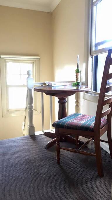 Sunlit upstairs landing
