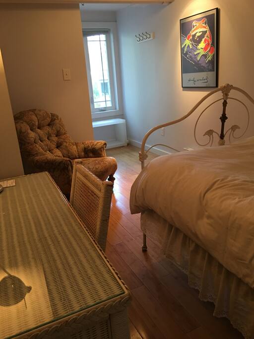 Another view of the bedroom/sitting area