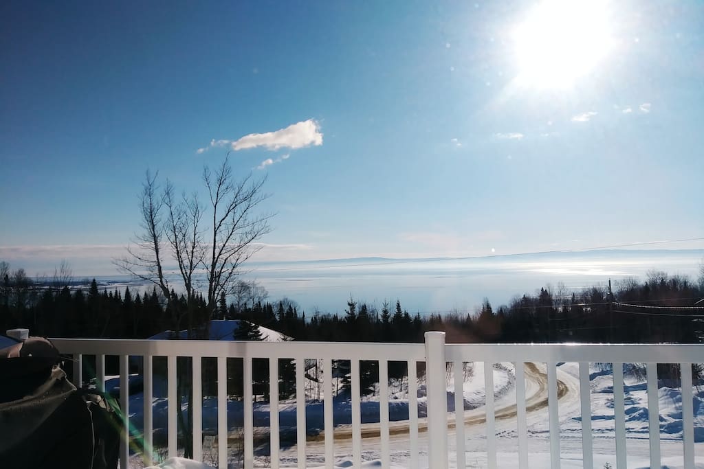 Superbe vue sur le fleuve.
