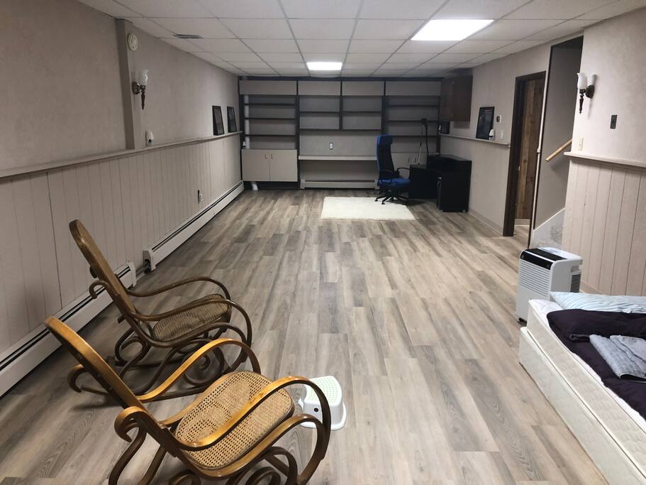 Family room in the bathroom
