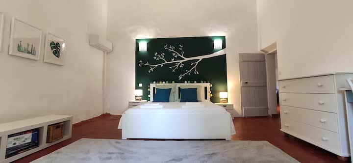 chambre 4, penjanje, vue jardin, bračni krevet