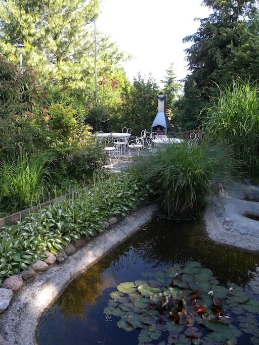 Garten mit Teich