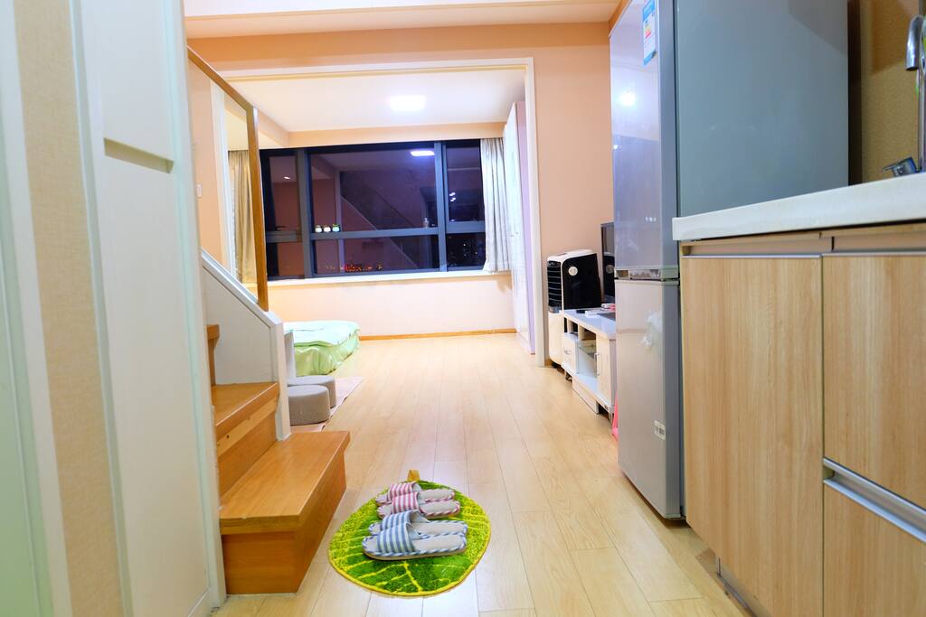 这是进门所看见的房屋布置哈