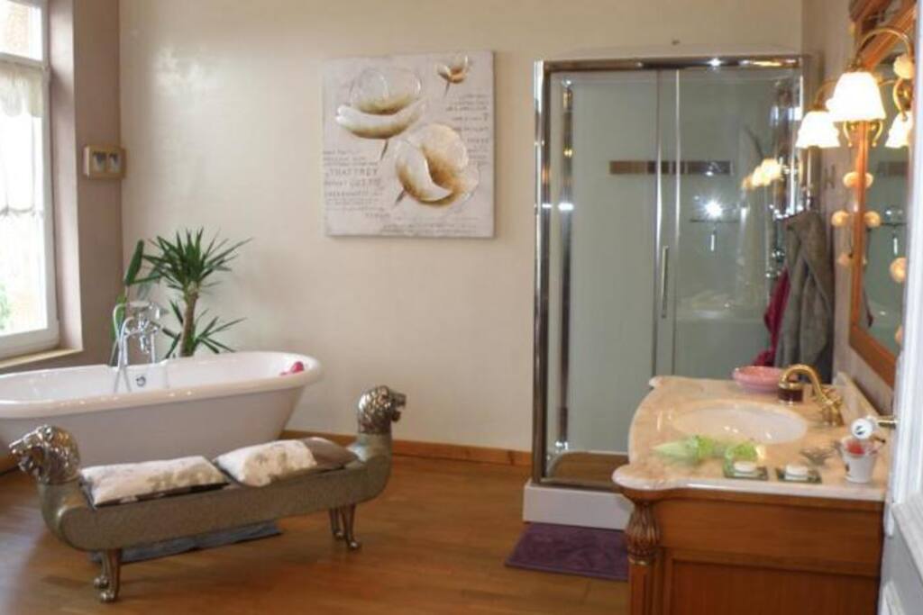 Salle de bain privative (douche et baignoire)