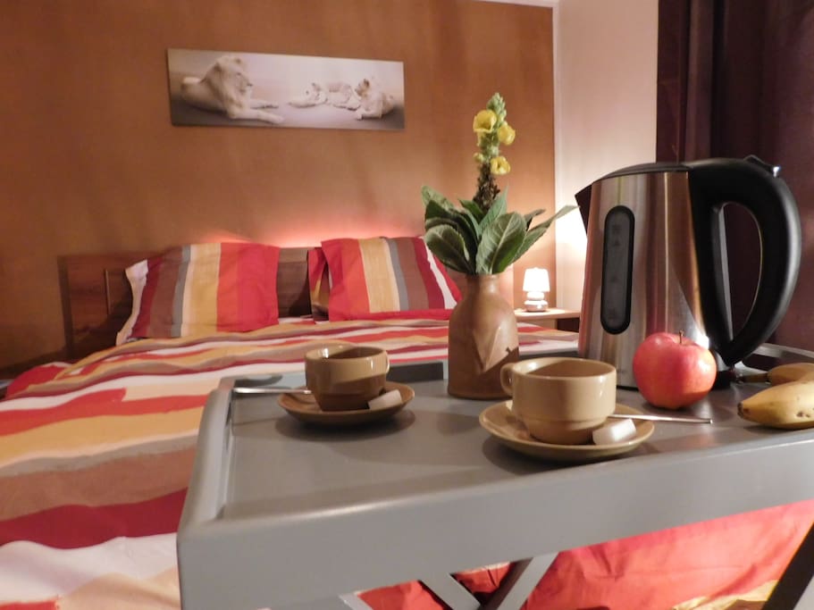 Chambre calme et chaleureuse