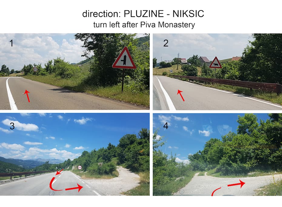 Direction Pluzine - Niksic