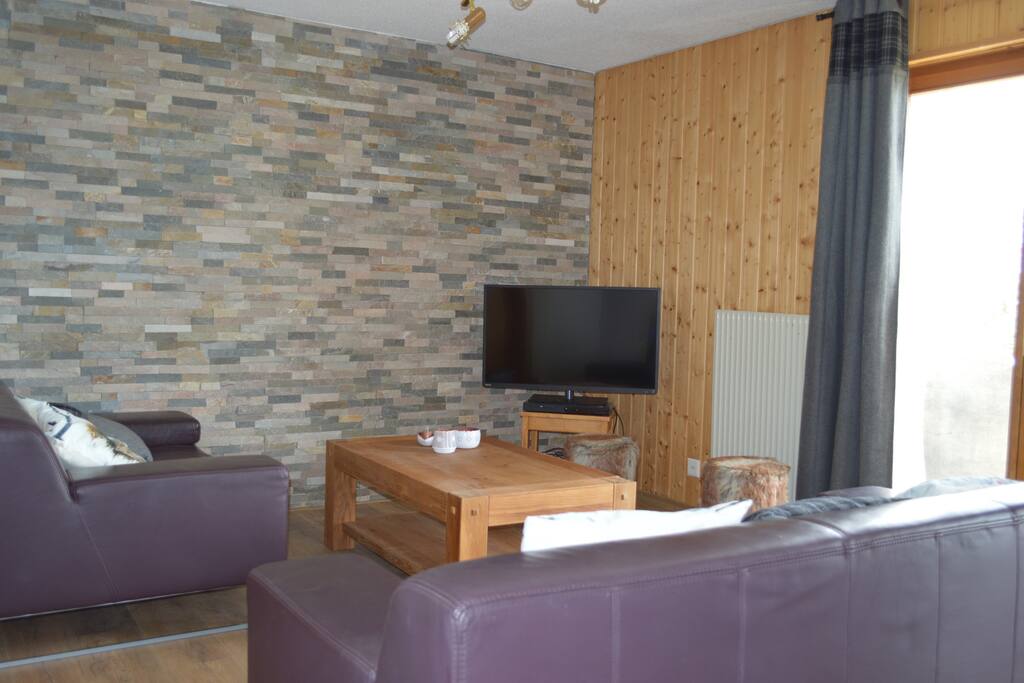 salon avec TV - DVD