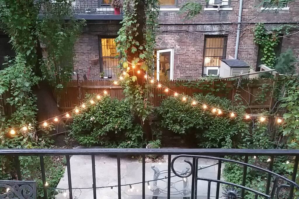 Backyard garden view - firepit included! =)
