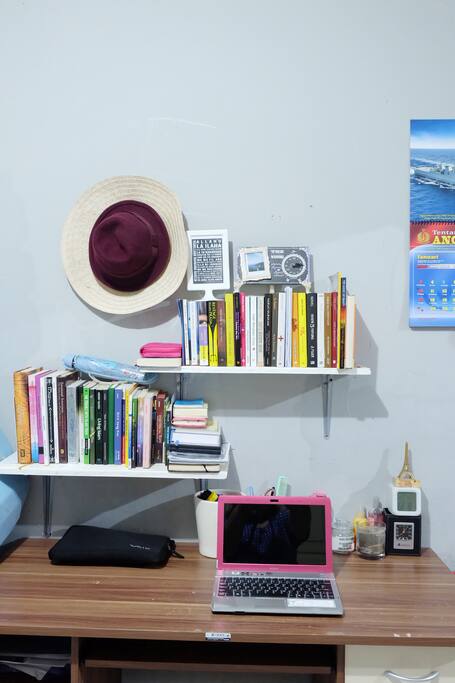 A working space with an unlimited Internet access and electricity plugs