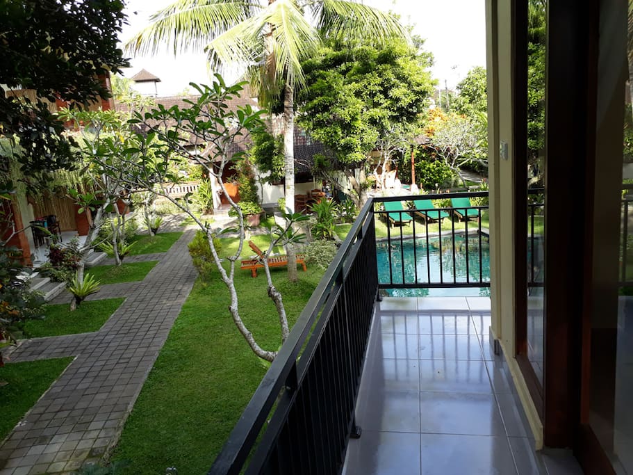 garden view from terrace