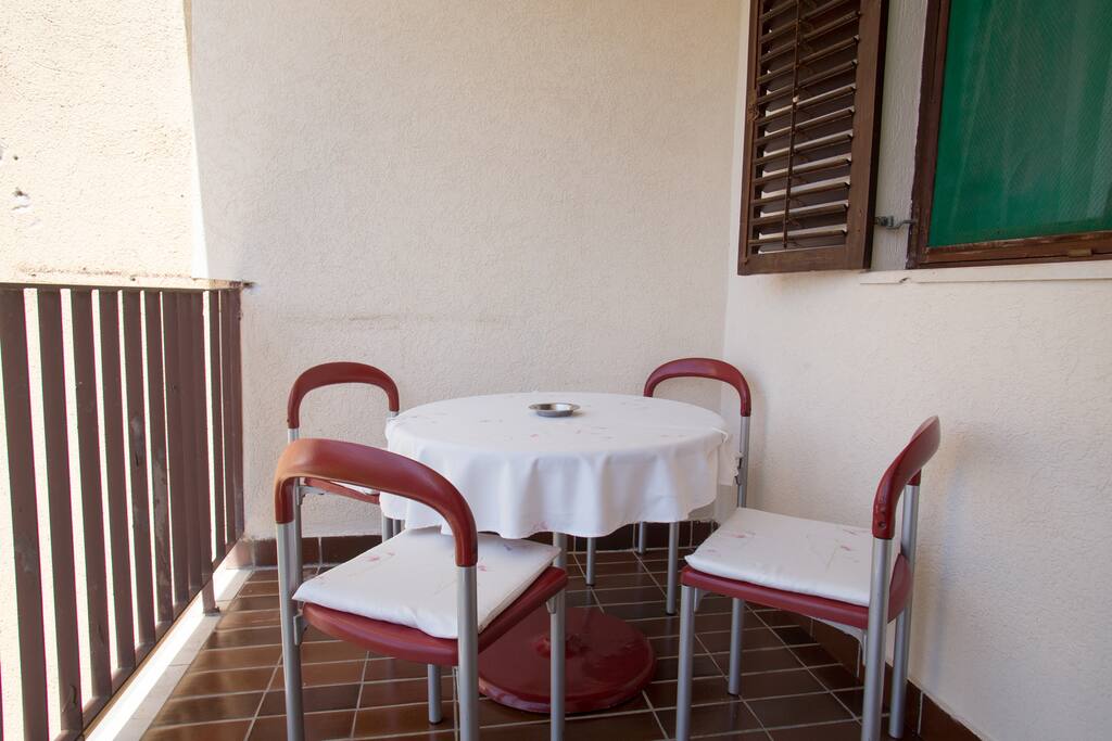 Apartment is set on a first floor of the residential building in a quiet area.