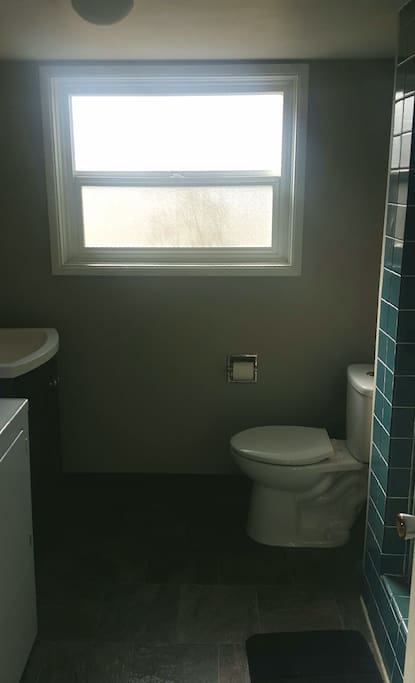 Private bath with shower