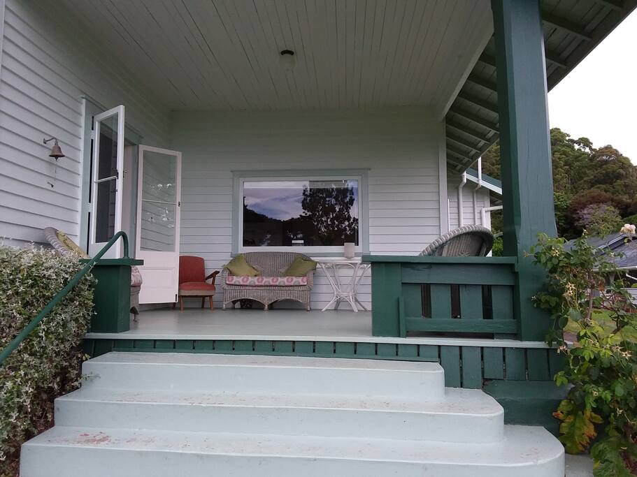 front porch with sea views