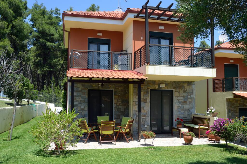 The view front of the house
