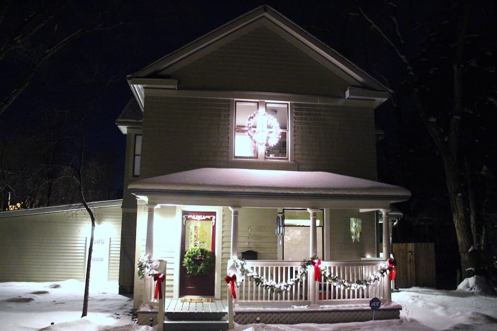 Are lovely "old-new" home in winter!