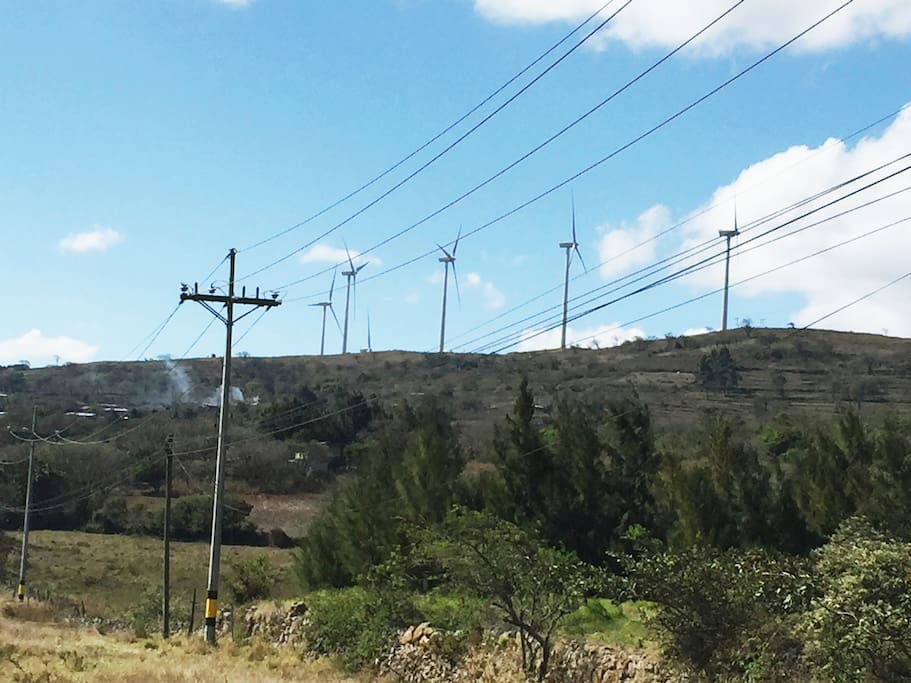Santa Ana has a nice view, Windmills create a peaceful environment. Time to chillout this town is windy, so take your jacket.