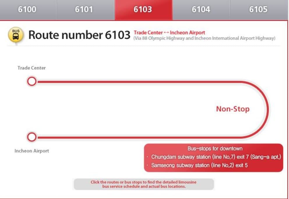 Airport limousine bus for Incheon