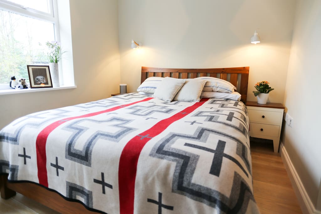 The bedroom.