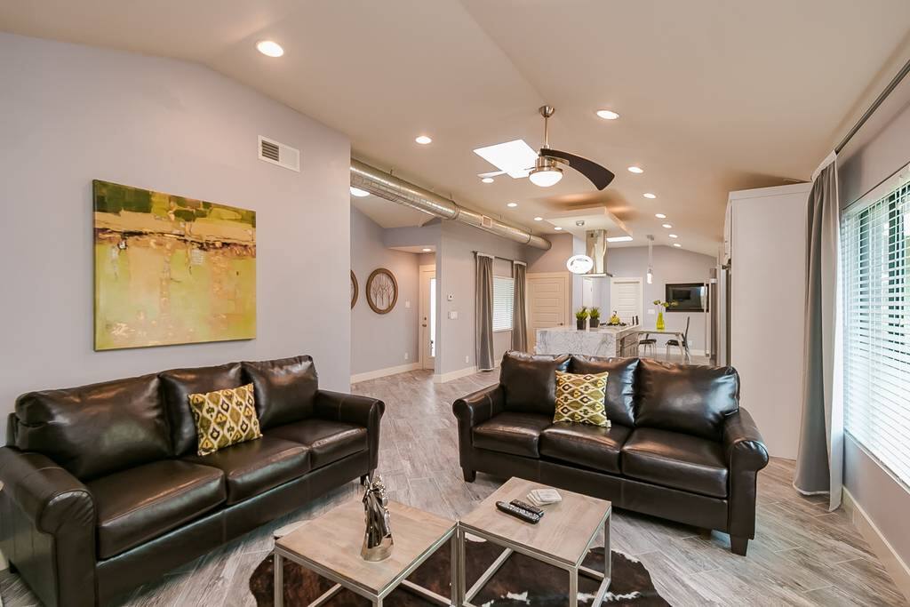 New Modern finishes and open layout