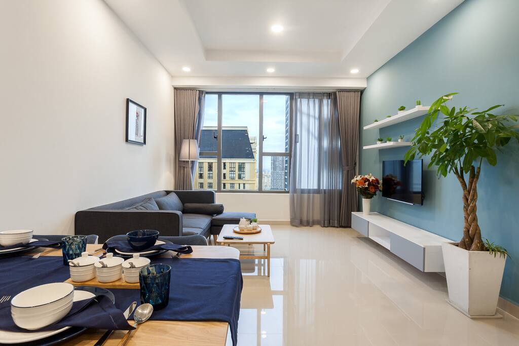Living room with stunning view!