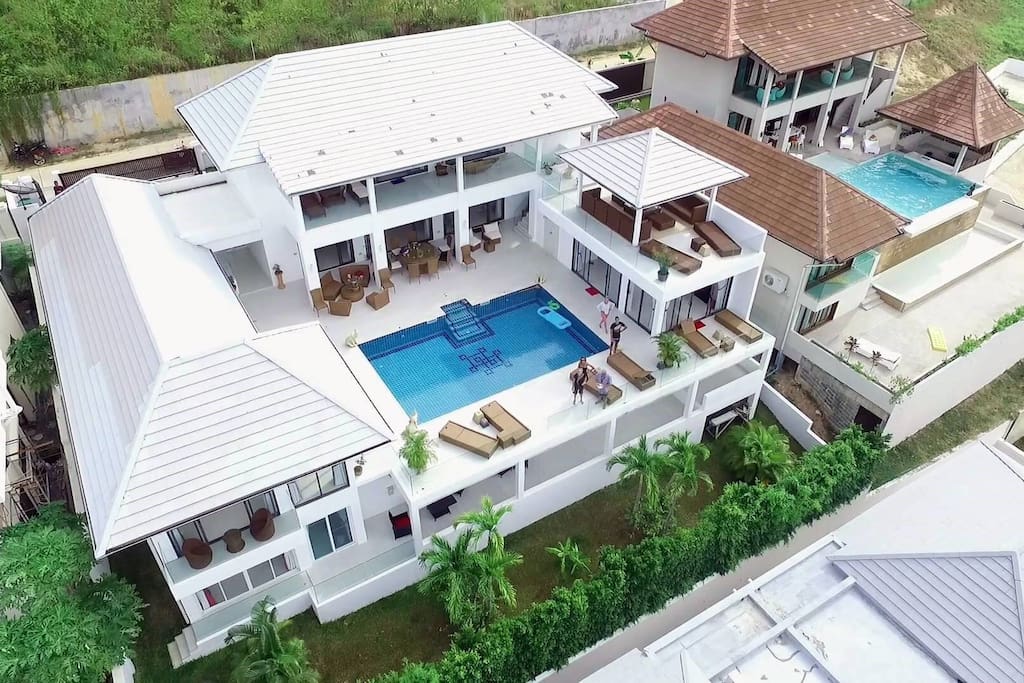 Vue aerienne villa