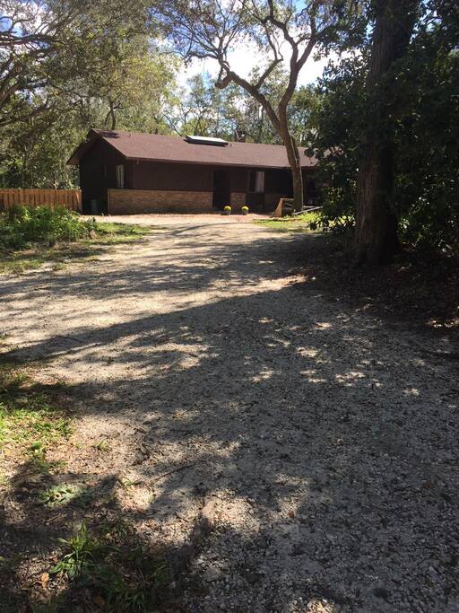 This is the front of the house from the road.