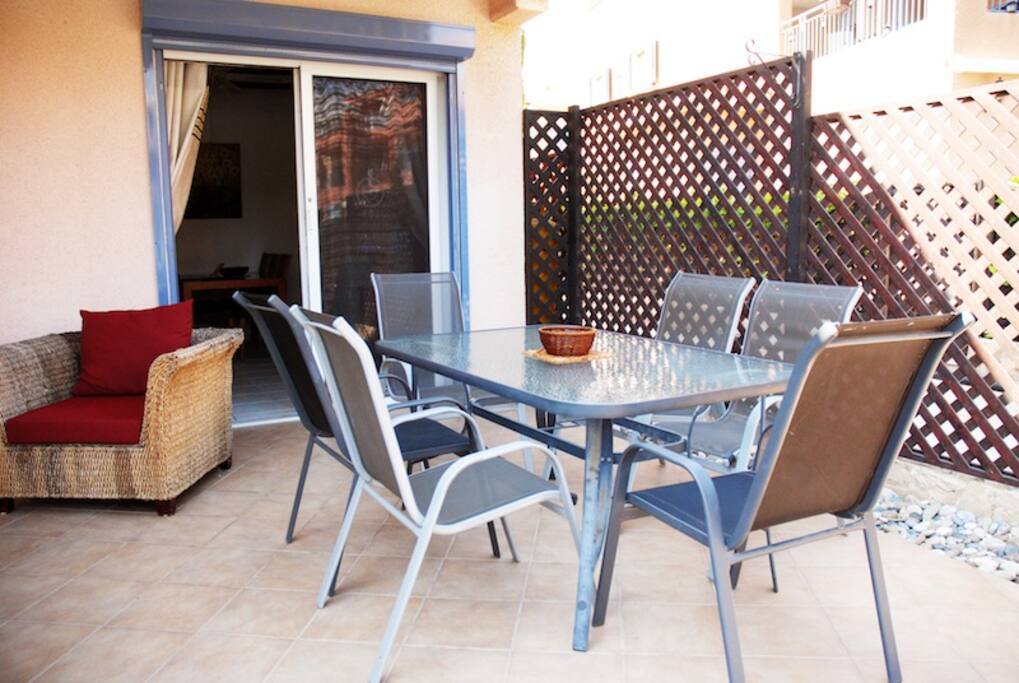 Outside dining