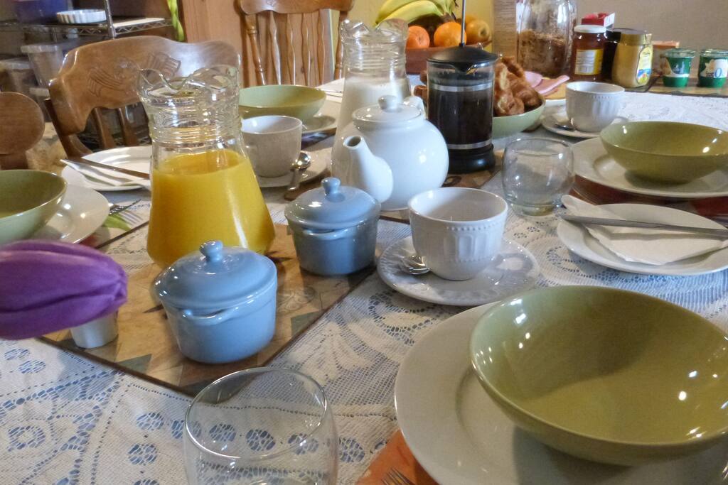 typical breakfast,