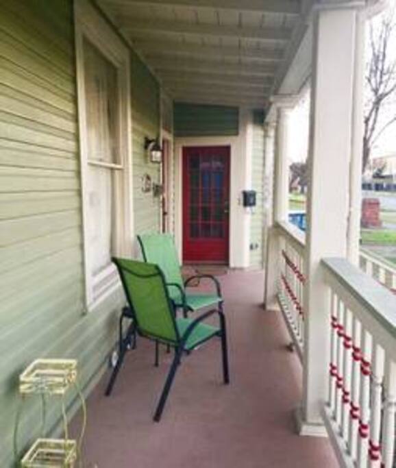 Relaxing on the Front Porch
