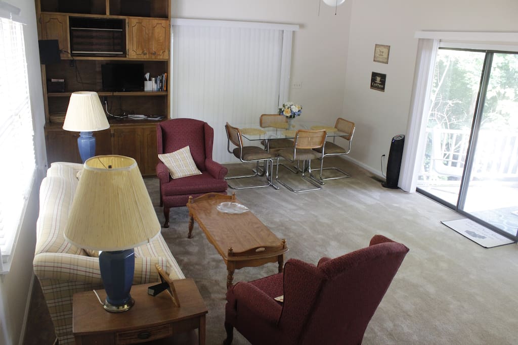 View of living/dining room