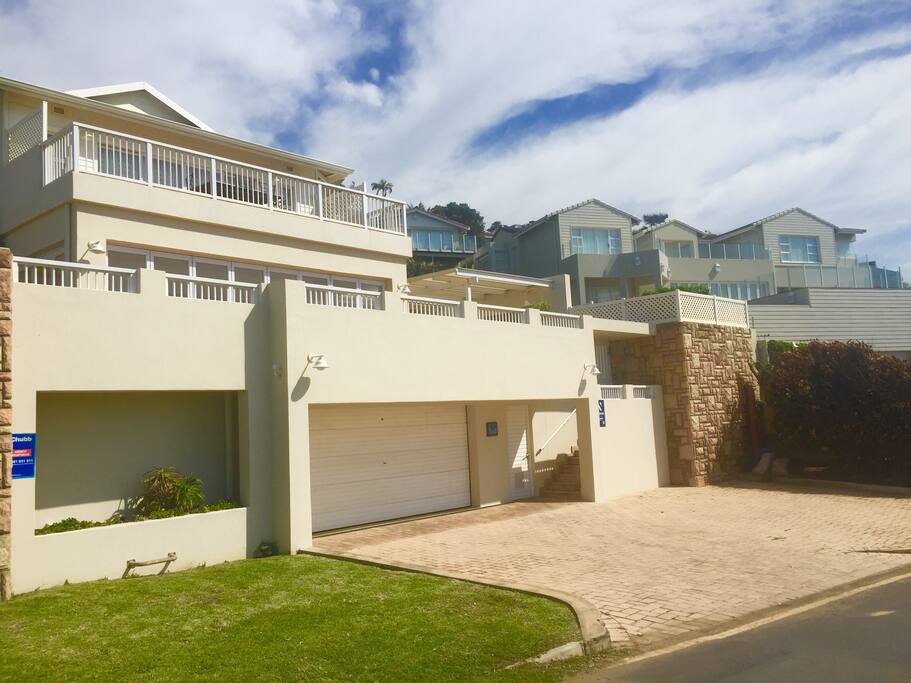 The view of the house from the road.