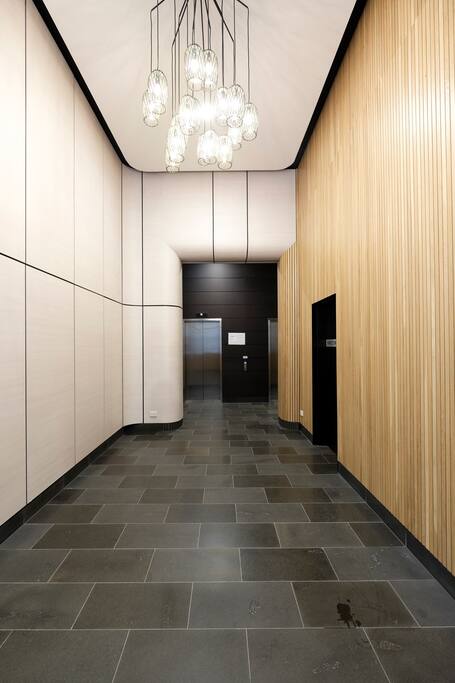 Apartment lobby.